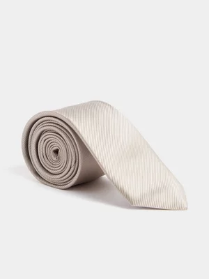 Markham Men's Plain Regular Oatmeal Tie