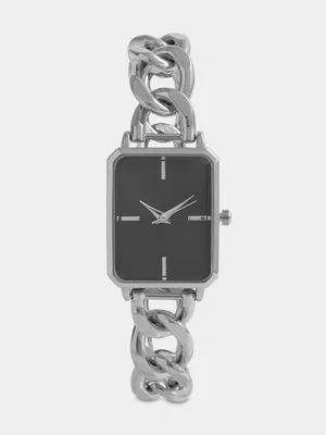 Exact Women's Silver Metal Chain Link Watch 