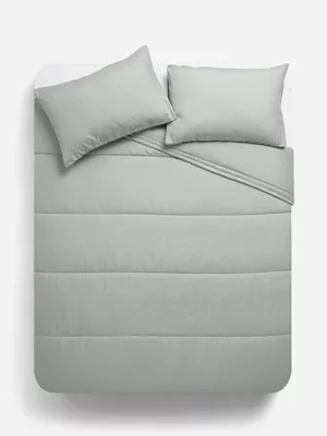 Jet Home Plain Green Comforter