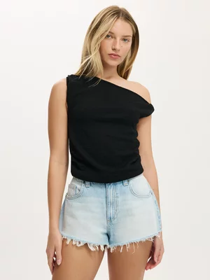 Women's Cotton On Black Textured Top