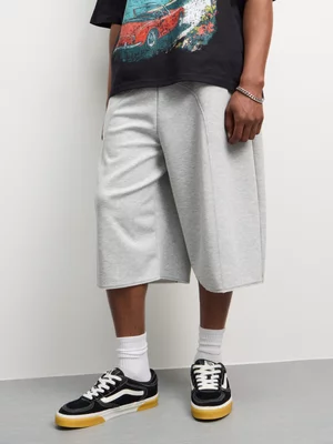 The FIX Men's Grey Melage Heavy Skate Shorts