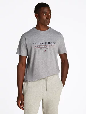 Men's Tommy Hilfiger Light Grey Center Stack T-Shirt