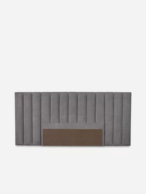 Juliette Tufted Panel Headboard Adore Pewter Grey