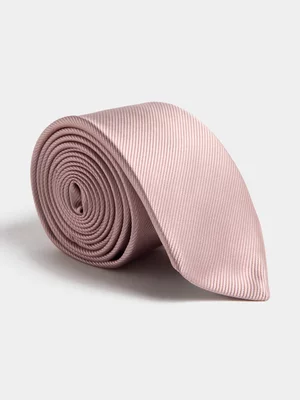 Markham Men's Plain Desert Pink Tie 