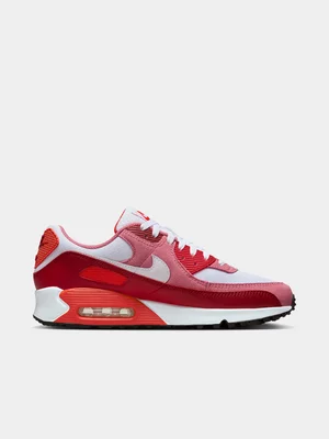 Nike Men's Air Max 90 Red/White Sneaker