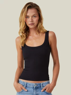 Women's Cotton On Staple Rib Double Scoop Tank Top