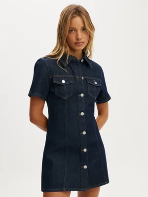 Women's Cotton On Blue Short Sleeve Dress