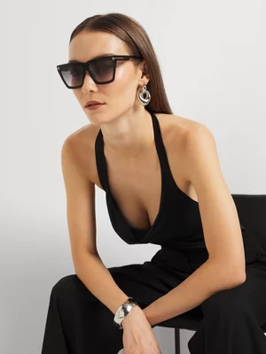 Tom Ford Black 56 Sunglasses