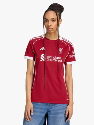 adidas Womens Liverpool FC Home 25/26 Red Stadium Jersey