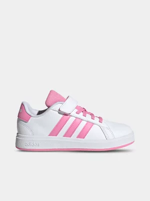 Junior adidas Grand Court 2.0 White/Pink Sneaker