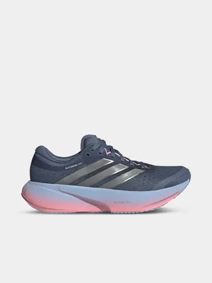 adidas Womens Supernova Rise 3 Tech Ink/Iron Metallic Running Shoes 