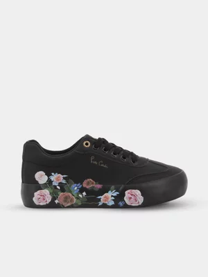Women's Pierre Cardin Black Bouquet 1 Sneakers