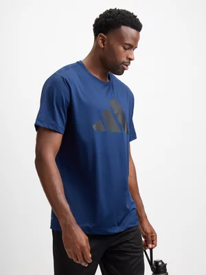 adidas Mens Training Essential Dark Blue Tee