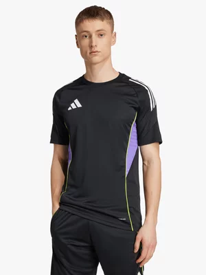 adidas Mens Tiro25 Competition Black/Purple Rush Soccer Top