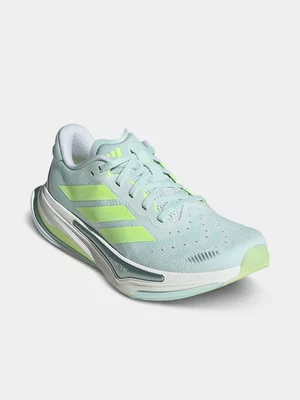 adidas Womens Supernova Prima Mint/Yellow/White Running Shoes 