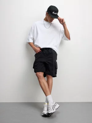 Redbat Men's Black Utility Shorts