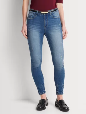 FF Denim Let Out Hem Skinny Jeans