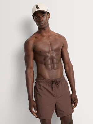 Markham Men's Plain Chocolate Swim Short 