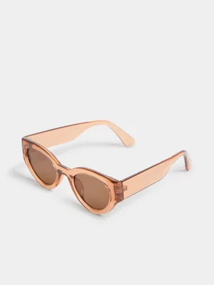 Exact Women's Brown Catseye Sunglasses