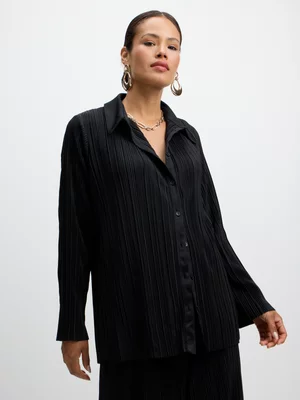 Jet Women’s Black Plisse Shirt