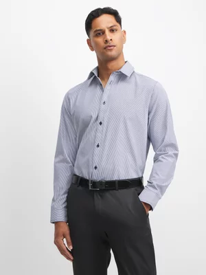 Jet Men's Blue/White Stripe Shirt