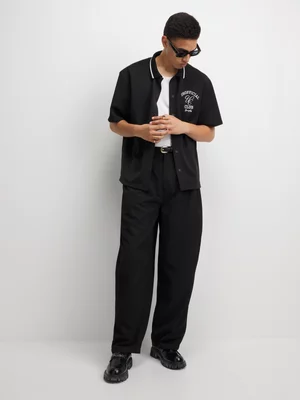 The FIX Men's Black Barrel Pants