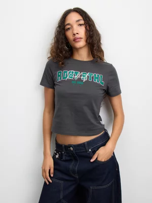 Redbat Athletics Women's Baby Charcoal T-Shirt