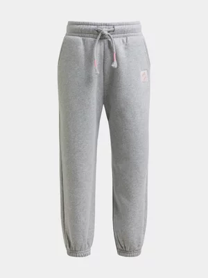 Exact Younger Girl's Grey Melange Joggers 