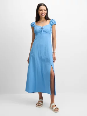 Jet Women’s Blue Washer Cotton Maxi Dress