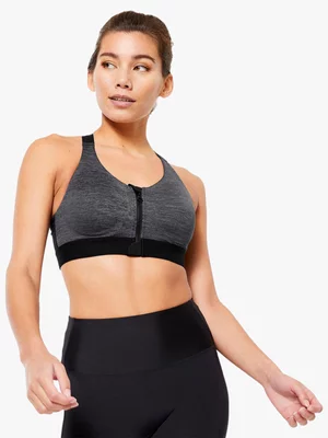 Decathlon Women's Zip-Up Sports Bra