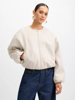 Exact Women's Natural Bomber Jacket 