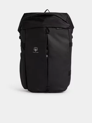 Anatomy Unisex Center Zip Black Backpack