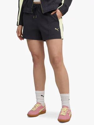 Puma Women's T7 Pintuck Blue Shorts 4”