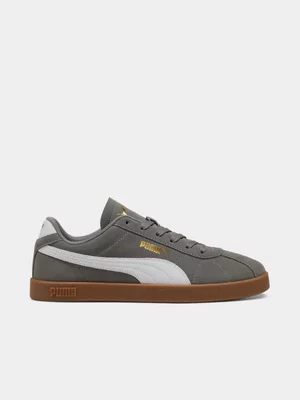 Puma Mens Clubs II Grey/White/Gum Sneakers 