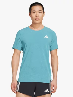 adidas Mens Adizero Powder Teal Running Tee