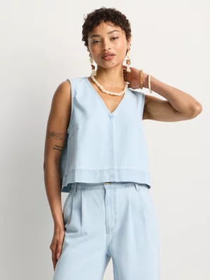 FF Denim Co-Ord Denim Shell Top 