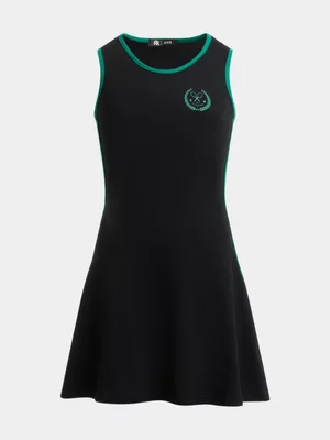 Jet Teen Girls Black Tennis Dress