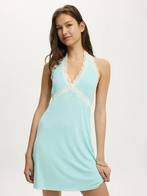 Women's Cotton On Blue Lily Halter Mini Dress