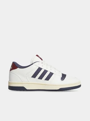 adidas Mens Break Start White/Navy Sneakers