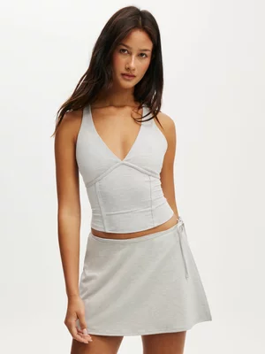 Cotton On Women's Grey Active Ultra Soft Contour Tank Top