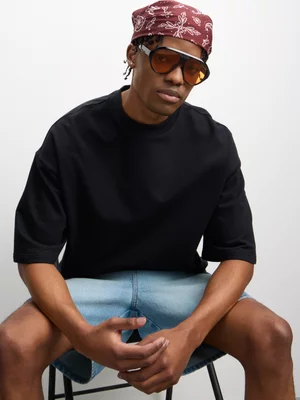 The FIX Men's Black Baggy Tee