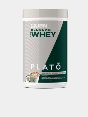 USN X Plato 100% Whey Caribbean Mocha 704G Tub