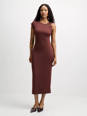 Exact Women's Bodycon Chocolate Dress