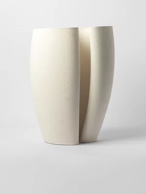 Elegant Curve Ceramic Artstone Vase