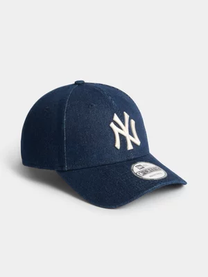New Era Unisex 9Forty New York Yankees Dark Blue Denim Cap