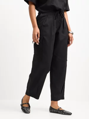 Jet Women's Black Barrel Pants