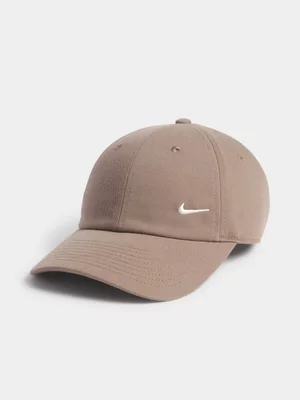 NIke Unisex Club Swoosh Brown Cap