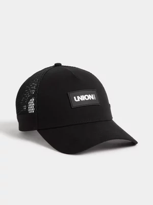 Union-DNM Men's Black Trucker Cap