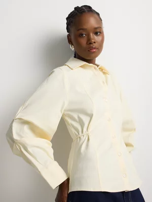 Cocoon Sleeve Shirt with Ties