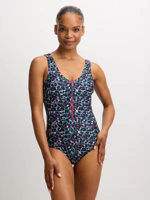 TS KB Womens Animal Print Camo Swimsuit